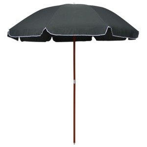 vidaXL Záhradný slnečník, oceľová tyč 240 cm, antracitový