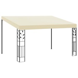 vidaXL Nástenný altánok krémový 4x3x2,5 m