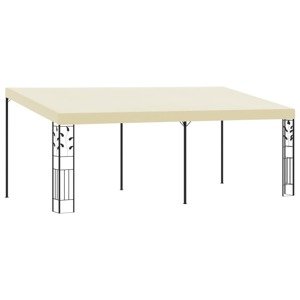 vidaXL Nástenný altánok krémový 6x3x2,5 m