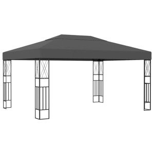vidaXL Altánok 3x4 m, antracitový, látka