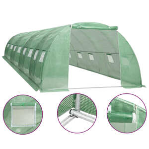 vidaXL Skleník 32 m² 8x4x2 cm