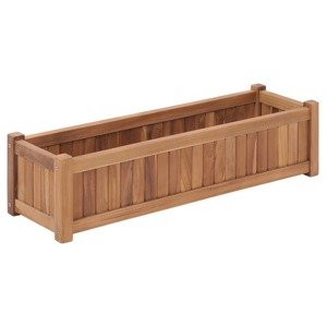 vidaXL Vyvýšený záhon 100x30x25 cm, tíkový masív