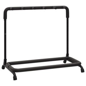 vidaXL vidaX Stojan na gitary s 5 držiakmi čierny 74x41x66 cm oceľový
