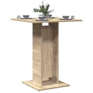vidaXL Bistro stolík, dub sonoma 60x60x75 cm, kompozitné drevo