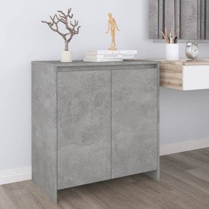 vidaXL Komoda betónovo sivá 70x41x75 cm spracované drevo