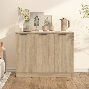 vidaXL Komoda farba dubu sonoma 90,5x30x70 cm spracované drevo