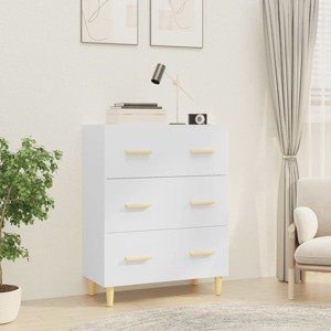 vidaXL Komoda lesklá biela 70x34x90 cm spracované drevo