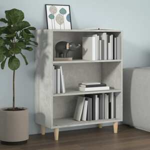 vidaXL Komoda betónovo sivá 69,5x32,5x90 cm spracované drevo