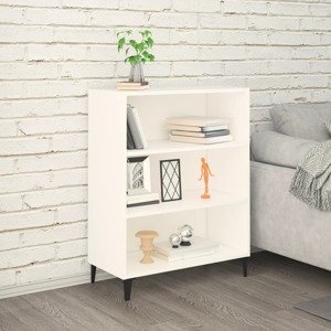 vidaXL Komoda biela 69,5x32,5x90 cm spracované drevo