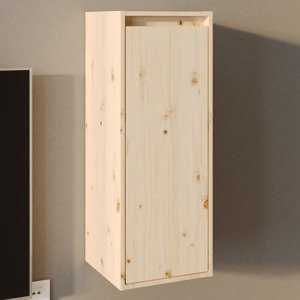 vidaXL Nástenná skriňa 30x30x80 cm masívna borovica