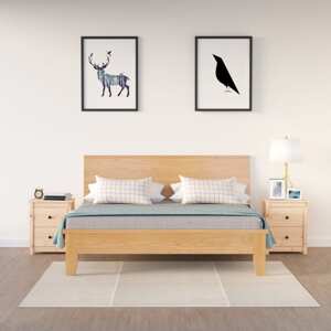 vidaXL Nočné stolíky 2 ks 50x35x61,5 cm masívne borovicové drevo