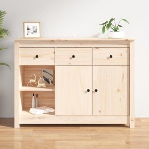 vidaXL Komoda 100x35x74 cm borovicový masív