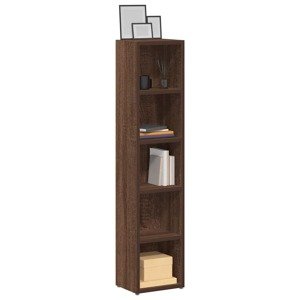 vidaXL CD skrinky 2 ks hnedý dub 21x16x93,5 cm spracované drevo