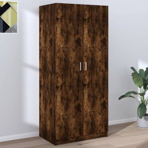 vidaXL Šatník tmavý dub 80x52x180 cm spracované drevo