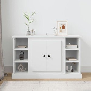 vidaXL Komoda biela 100x35,5x60 cm spracované drevo