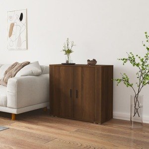 vidaXL Komoda hnedý dub 80x33x70 cm spracované drevo