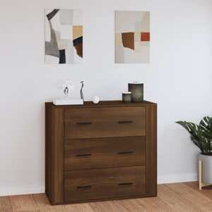 vidaXL Komoda hnedý dub 80x33x70 cm spracované drevo