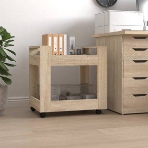 vidaXL Stolový vozík dub sonoma 60x45x60 cm spracované drevo