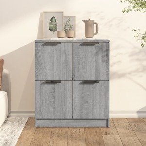 vidaXL Komoda sivý dub sonoma 60x30x70 cm spracované drevo