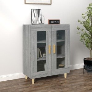 vidaXL Komoda sivý dub sonoma 69,5x34x90 cm kompozitné drevo