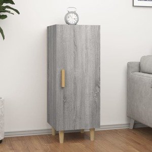 vidaXL Komoda sivý dub sonoma 34,5x34x90 cm spracované drevo