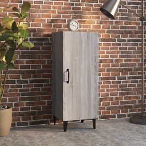 vidaXL Komoda sivý dub sonoma 34,5x34x90 cm spracované drevo