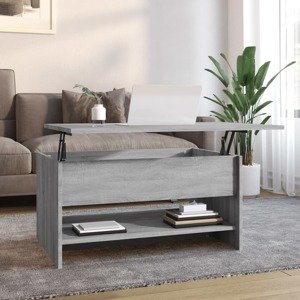 vidaXL Konferenčný stolík sivý sonoma 80x50x40 spracované drevo