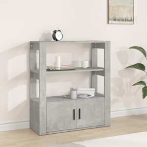 vidaXL Komoda betónovo sivá 80x30x90 cm spracované drevo
