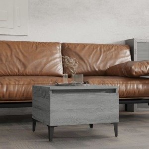 vidaXL Bočný stolík sivý sonoma 50x46x35 cm spracované drevo