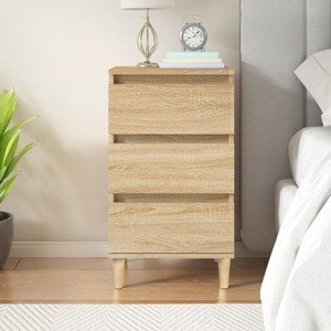 vidaXL Nočný stolík dub sonoma 40x35x70 cm spracované drevo