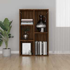 vidaXL Knižnica/komoda hnedý dub 50x25x80 cm spracované drevo