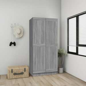vidaXL Šatník sivý dub sonoma 82,5x51,5x180 cm spracované drevo