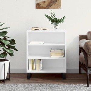 vidaXL Komoda biela 57x35x70 cm kompozitné drevo