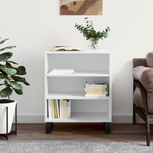 vidaXL Komoda lesklá biela 57x35x70 cm kompozitné drevo