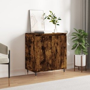 vidaXL Komoda dymový dub 60x35x70 cm spracované drevo