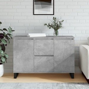 vidaXL Komoda betónovo sivá 104x35x70 cm kompozitné drevo