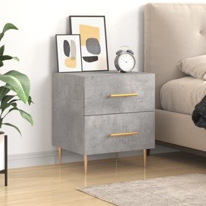 vidaXL Nočný stolík betónovo sivý 40x35x47,5 cm kompozitné drevo