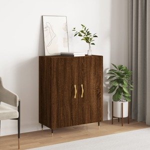 vidaXL Komoda hnedý dub 69,5x34x90 cm kompozitné drevo