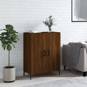 vidaXL Komoda hnedý dub 69,5x34x90 cm kompozitné drevo