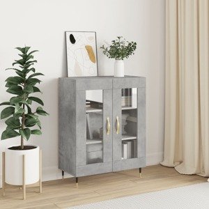 vidaXL Komoda betónovo sivá 69,5x34x90 cm kompozitné drevo