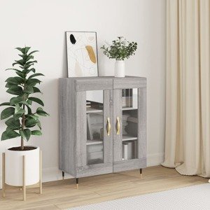 vidaXL Komoda sivý dub sonoma 69,5x34x90 cm kompozitné drevo
