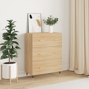 vidaXL Komoda dub sonoma 69,5x34x90 cm kompozitné drevo