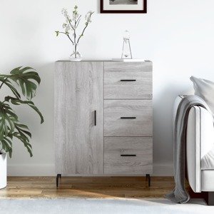 vidaXL Komoda sivý dub sonoma 69,5x34x90 cm kompozitné drevo