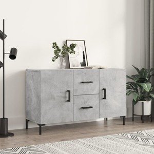 vidaXL Komoda, betónovo sivá 100x36x60 cm, kompozitné drevo