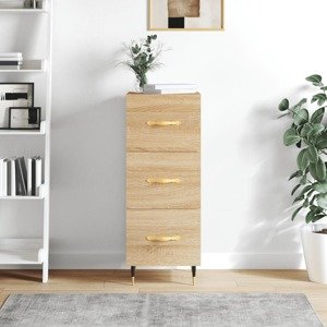 vidaXL Komoda dub sonoma 34,5x34x90 cm spracované drevo