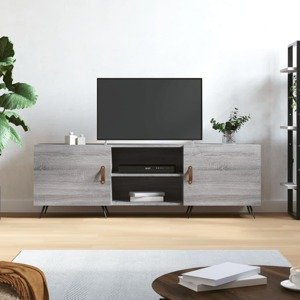 vidaXL TV skrinka sivý dub sonoma 150x30x50 cm kompozitné drevo