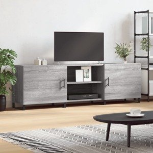 vidaXL TV skrinka sivý dub sonoma 150x30x50 cm kompozitné drevo