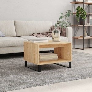 vidaXL Konferenčný stolík dub sonoma 60x50x40 cm spracované drevo