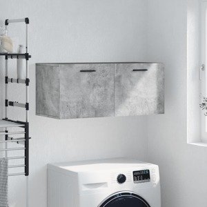 vidaXL Nástenná skrinka, betónovo sivá 80x36,5x35 cm kompozitné drevo