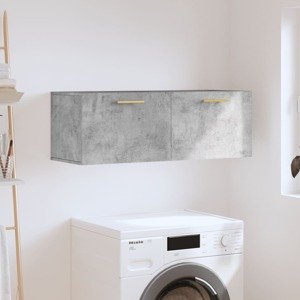 vidaXL Nástenná skrinka betónovo sivá 100x36,5x35cm kompozitné drevo